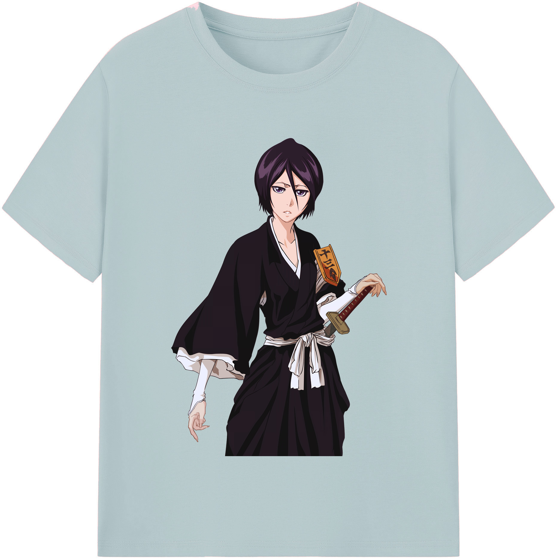 （画像用） ブリーチ 朽木ルキア BLEACH Kuchiki Rukia 綿100％半袖Tシャツ（フロントプリント）